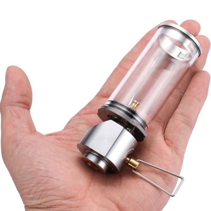 DAZZLEEX Lanterne De Camping Ultralégère En Alliage D'aluminium De 108 G, Utilise Une Bouteille De Gaz Isobutane, Lueur Réglable, Avec Réservoir De