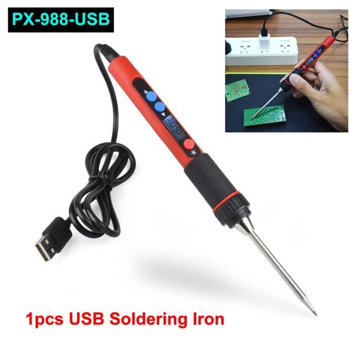 Embout De Fer à Souder USB – Tête Pointue 510, Interface Pour Retouche Soudure