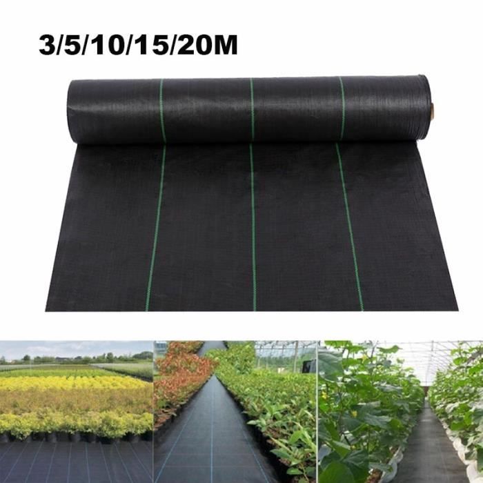 3x10M Membrane de couverture de sol en tissu de contrôle des