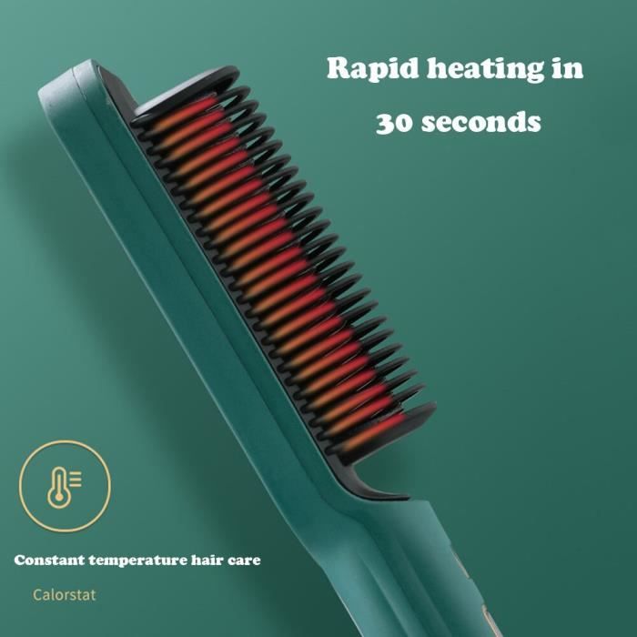 Lisseur Et Fer à Friser 2 En 1 - Plaques Céramique Tourmaline - Écran LCD - 4 Températures (220°C Max)