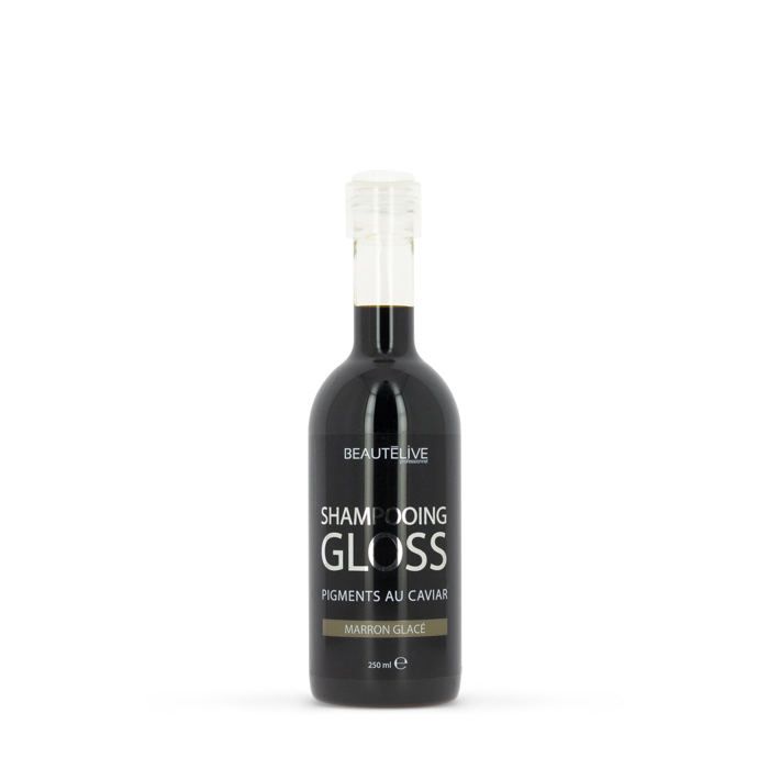 Shampoing Gloss repigmentant - Beautélive - Marron glacé - 250ml - Colorés et méchés