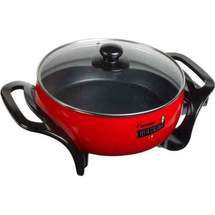 Bestron Poêle électrique multifonction 26cm 1500w APP800 Rouge - vue 5