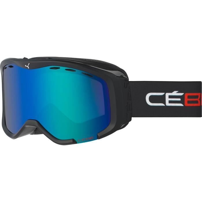 CEBE Masque de ski Cheeky OTG - Enfant mixte - Noir et rouge