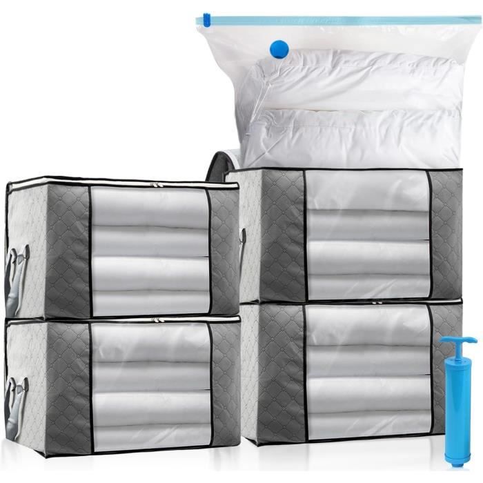 Kit De Rangement Housse De Rangement Sous Vide Grande Capacité Xxl, 4