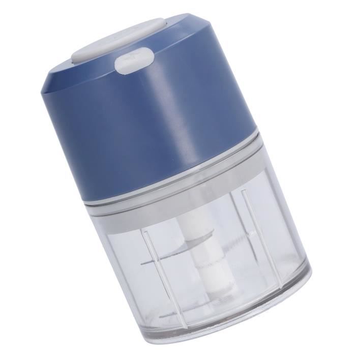 Hache-ail électrique Rechargeable USB - Lame Inox, Compact, Portable - Pour Ail, Oignons, Légumes, Noix - Facile à Nettoyer