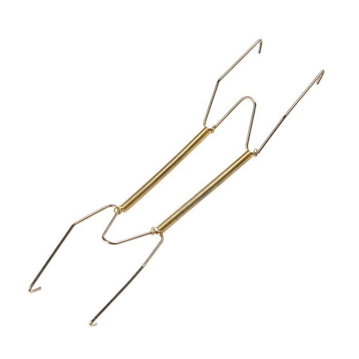 Crochets à Ressort Pour Assiettes Murales - Lot De 10, Dorés, Support Décoratif Pour Expositions Et Salon
