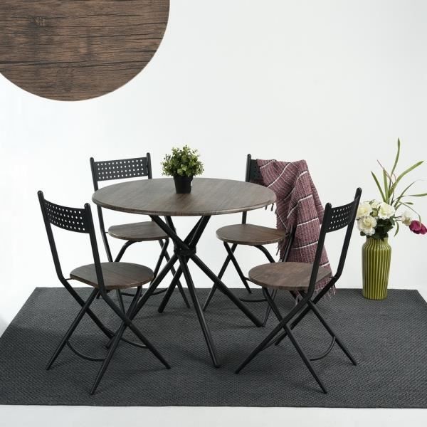 Ensemble Table Carrée Pliante + 4 Chaises Enfants 5 Pièces - Multicolore Pour Jeux Et Activités