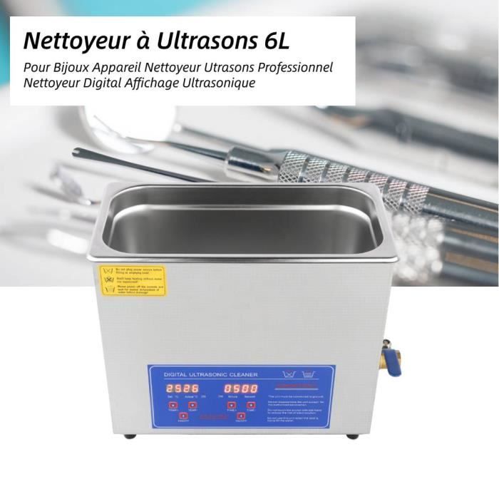 Nettoyeur à Ultrasons 600 Ml Professionnel – Nettoyage Profond Et Facile Pour Bijoux, Lunettes, Montres & Plus !