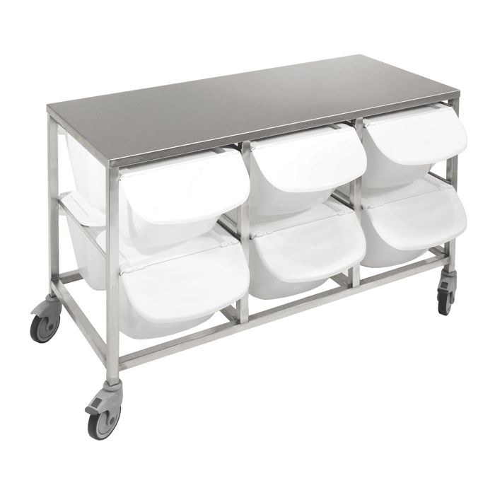 Boîte à Condiments Inox 5 Compartiments - 38x14x8 Cm - Couvercle Amovible - Pour Cuisine Ou Buffet