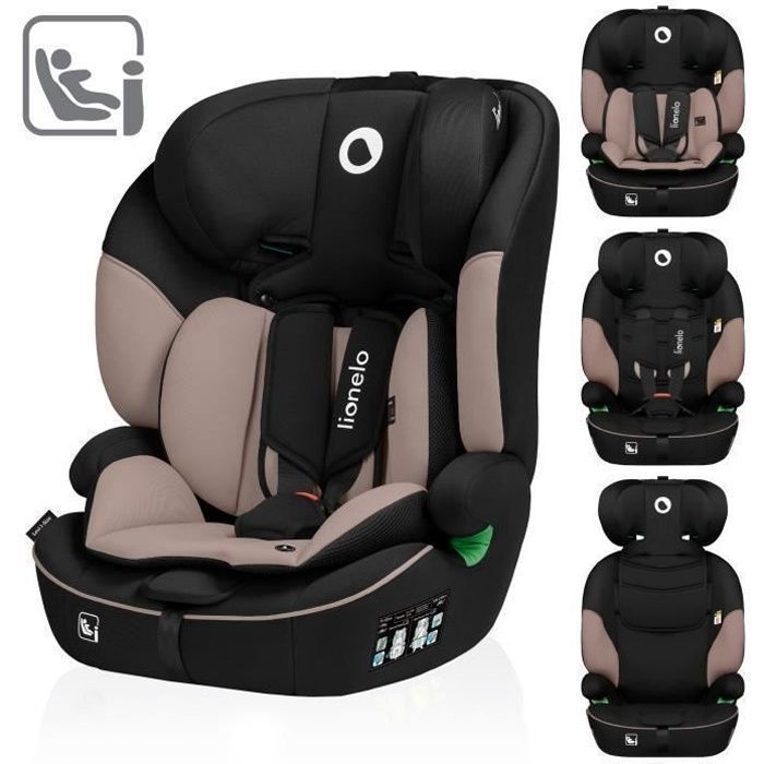 Siège auto évolutif LIONELO Levi i-Size - 76-150 cm - Groupe 1/2/3 - Beige