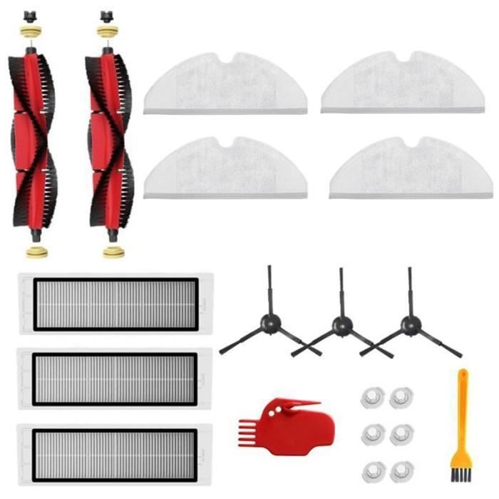 Confezione Da 6 Filtri Di Ricambio + Spazzola Per Pulizia | Compatibili Con Xiaomi Roborock S6, S5 Max, S6 Pure, S50, S55, E25, E35 E Altri | Accessori Per Robot Aspirapolvere - 2