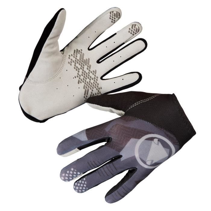 Gants VTT Homme - ENDURA - Hummvee Lite Icon - Sans rembourrage - Paume cuir synthétique perforée - Grip silicone