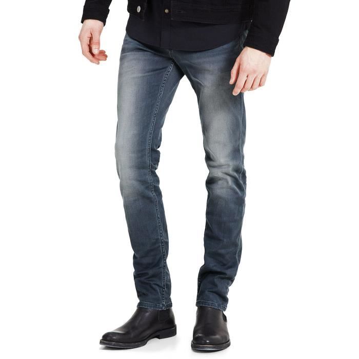 Jeans Homme Gris Delave Cdiscount