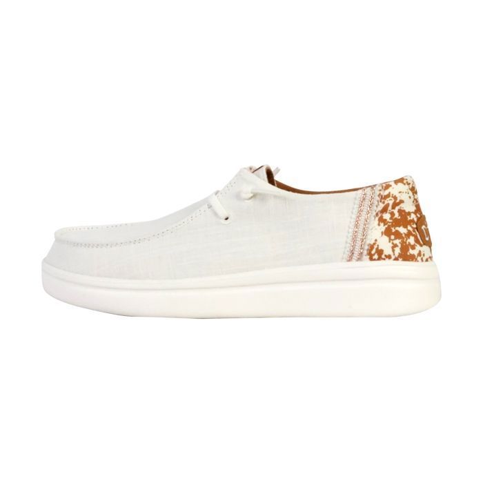 Hey Dude Chaussures Bateau - HEY DUDE - Wendy Rise Animal - Blanc - Femme - Plat