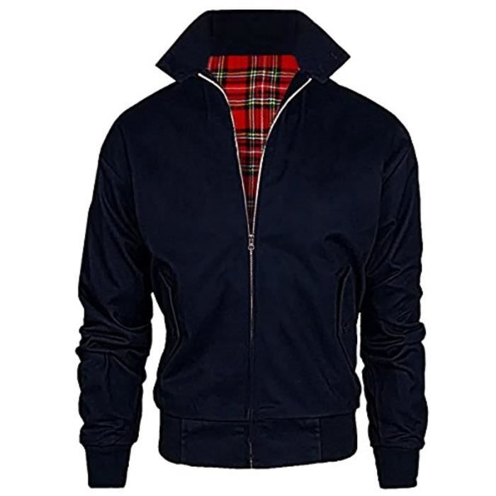 Blouson Bomber Holland Cooper Marine Doublé - Taille M (10-12), Porté Une Seule Fois