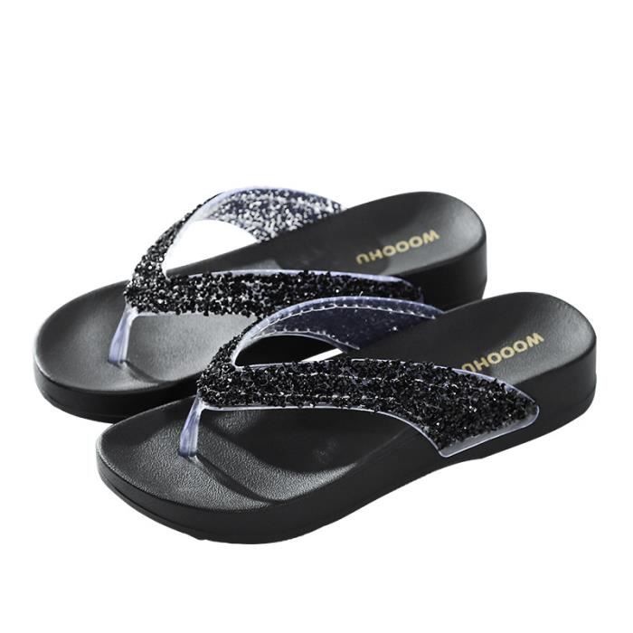 AX BOXING Claquettes Femme Sandales Mode Antidérapant Piscine Extérieure Intérieure Plage Taille 36-41 