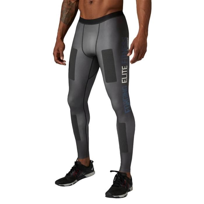 Pantalon de Running REEBOK Rcf Comp Tight X Kevlar Graphite - Homme/Adulte - Respirant - Fitness Pantalon de Running REEBOK Rcf Comp Tight X Kevlar Graphite - Homme/Adulte - Respirant - Fitness