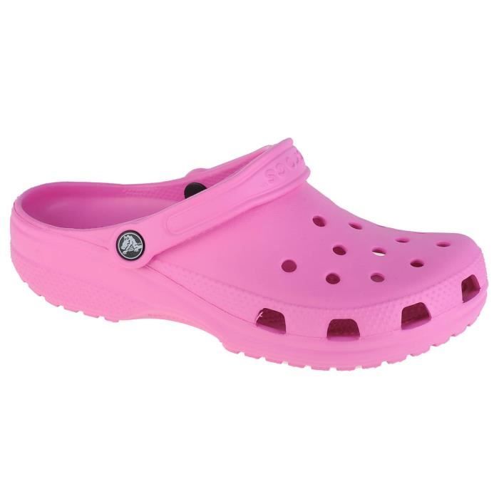 chaussons crocs classic clog 10001-6sw pour femme - rose