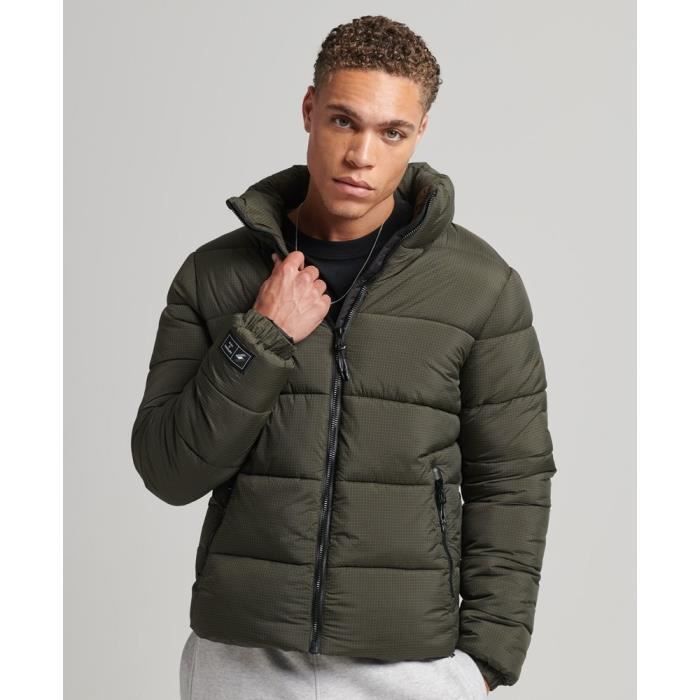 Doudoune SuperDry Non Hooded Sports Puffer Kaki Homme