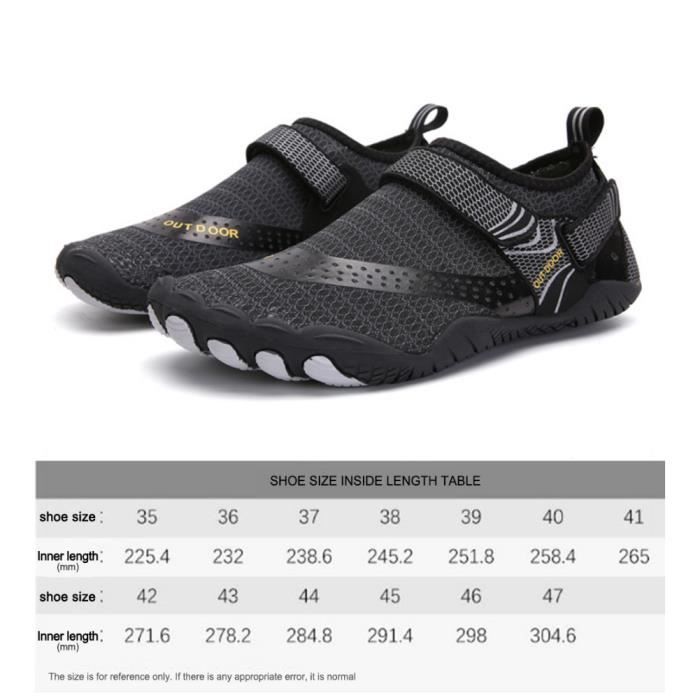 Chaussures Aquatiques LATATL - Unisexe Taille 34-47 - Antidérapantes, Séchage Rapide - Pour Plage, Surf, Yoga