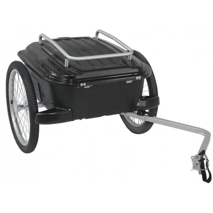 Remorque vélo bagage - M-WAVE - Carry All - 20 pouces - Noir - Aluminium - Capacité 20-29 Kg