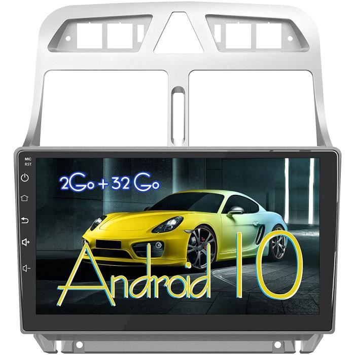 JUNSUN Autoradio Android 12 2Go+64Go pour Peugeot 307 307CC 307SW