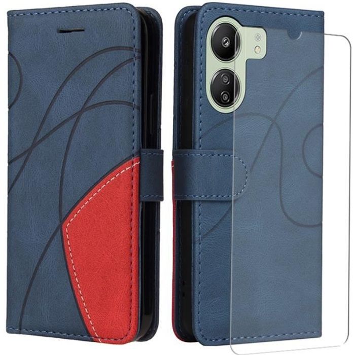 Fundas Para Smartphone Compatibles Con Xiaomi Redmi Note 12 4G, Funda De Cuero Premium Integrada Para Tarjeta De Crédito Y Ranuras Para Efectivo, Funda Con Función Atril Magnética Para Redmi Note