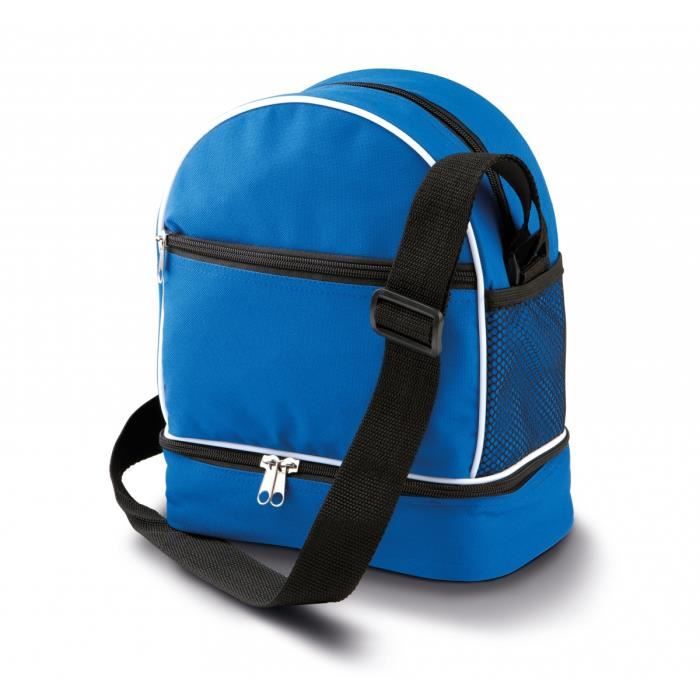 Sac bandoulière - PA525 - Bleu roi - Pour 3 boules de pétanque - Poche zippée - Mousse de protection