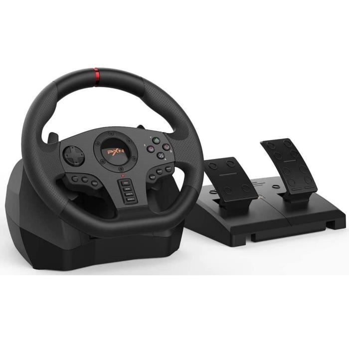 PXN - V3 Pro - Volant de course avec Pédales - Volant de jeu pour PS4 -  Xbox One - PC