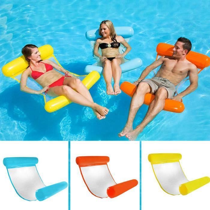 1pcs hamac gonflable d'eau, hamac flottant lit gonflable plage pliant portable