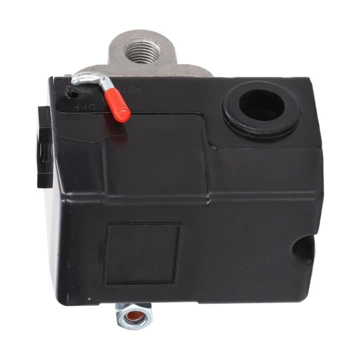 Commutateur Pression Air 12V - Pour Compresseur Air Automatique - Plage 90-120 PSI - Filetage 1/4" NPT
