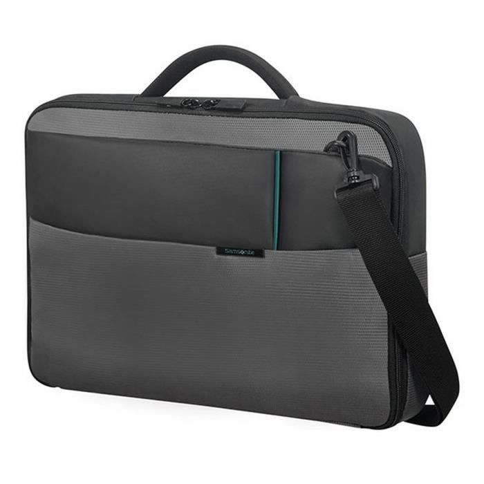 SAMSONITE Sacoche Qibyte 15,6" Gris Anthracite Cdiscount Informatique