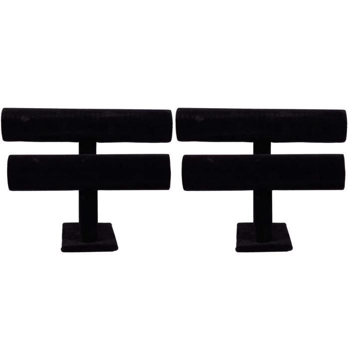 Support à Deux Niveaux Weasley Twin-s Pour Baguettes Et Films - En Bois Peint Noir, Dimensions 125x110x50 Mm