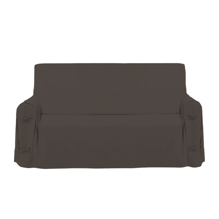 Housse de canapé en coton PANAMA taupe Housse de canapé en coton PANAMA taupe