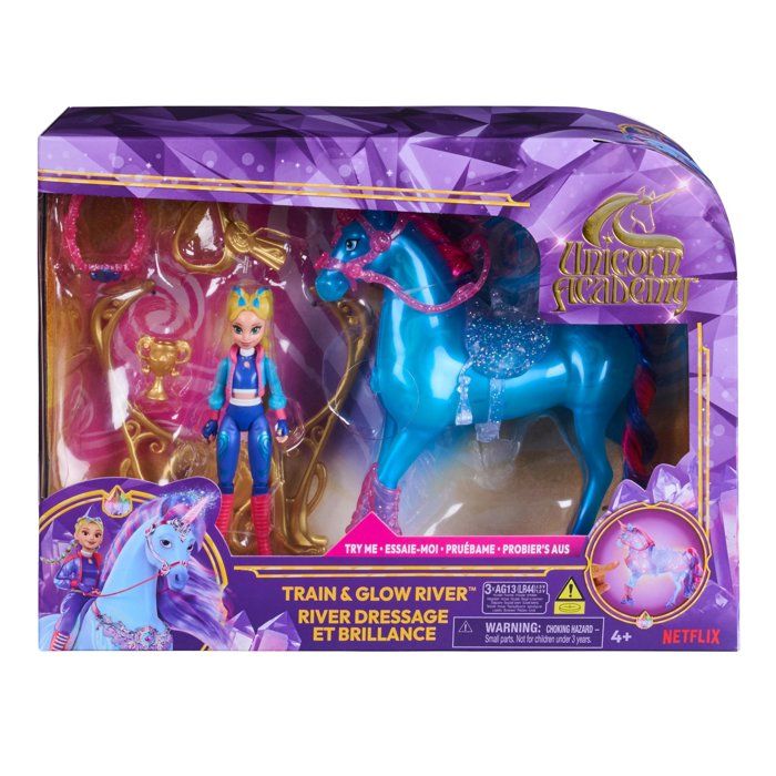 Playset Interactif Unicorn Academy River Et Isabel – Licorne Lumineuse Et Poupée - vue 8