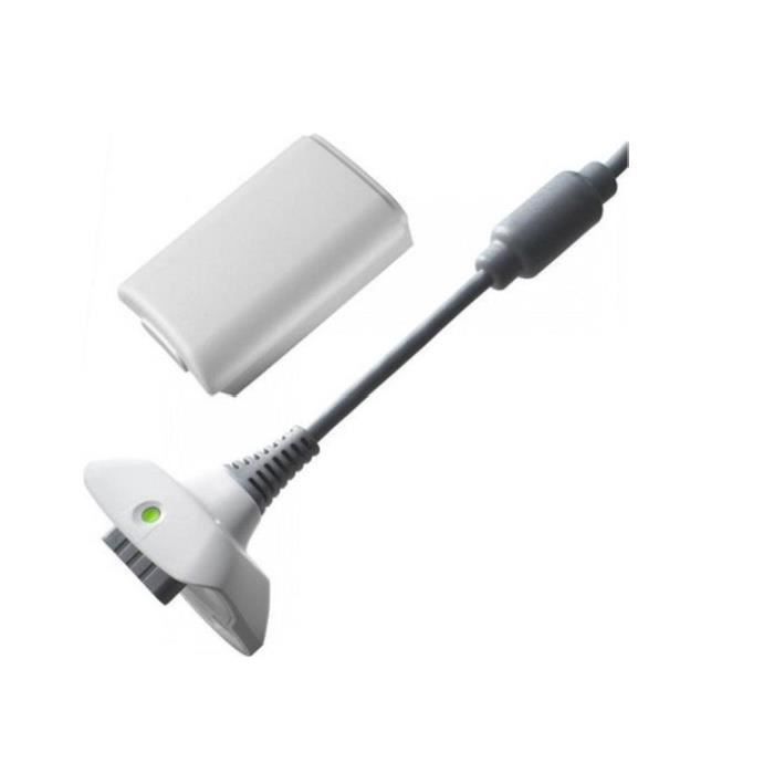 Play & Charge pour Xbox 360 Batterie 3600 mAh + câble chargeur 1 mètre Straße Game