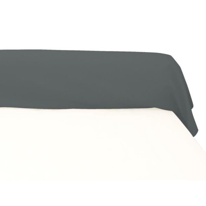 Taie De Traversin En Coton Pour Lit 160 Cm Coul Cdiscount Maison