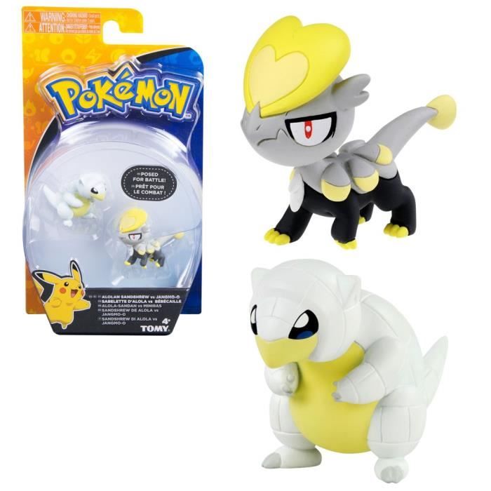 Selection Battle Pack Pokemon Tomy 2 Pieces Set Chiffres D Action Sablette D Alola Vs Bebecaille Cdiscount Jeux Jouets