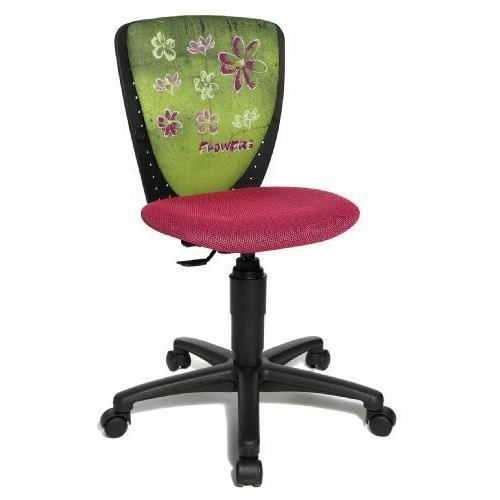 topstar nic flowers chaise de bureau pour enfant noir/rose…