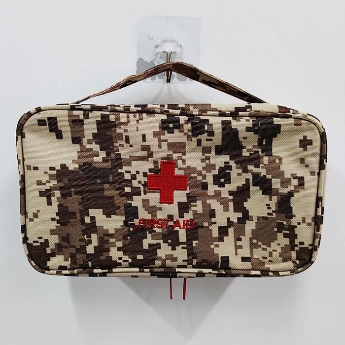 Trousse De Premiers Soins Tactique Survie Extérieur Sac équipement D'urgence Noir