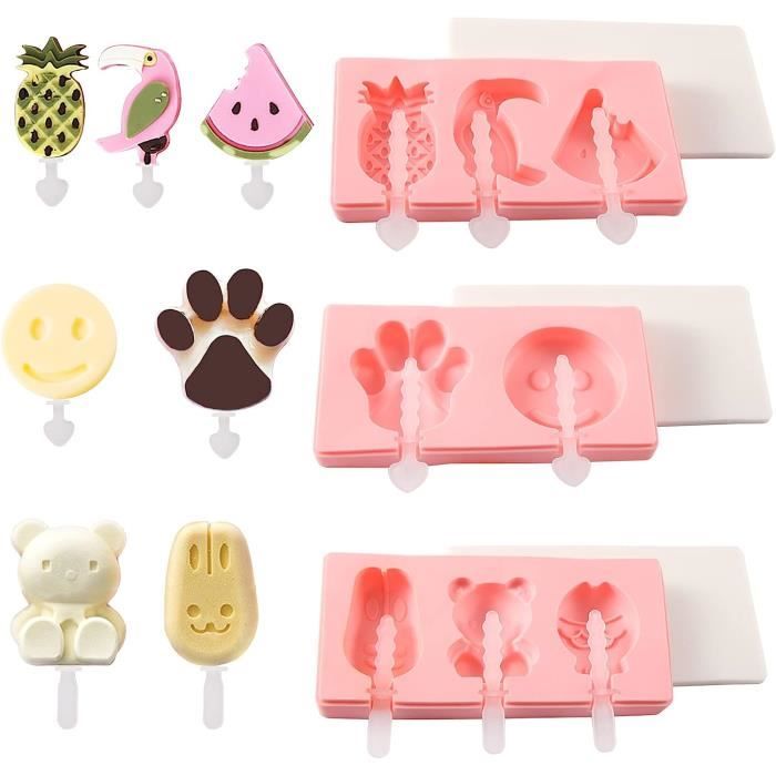 Relaxdays Lot De 8 Moules à Glace En Silicone Sans BPA Multicolore