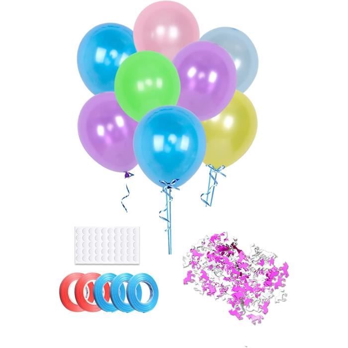 Ballons Latex 4 Ans Anniversaire - Pack De 30 Ballons Chiffre 4, 30 Cm - Décoration Fête Enfant Multicolore