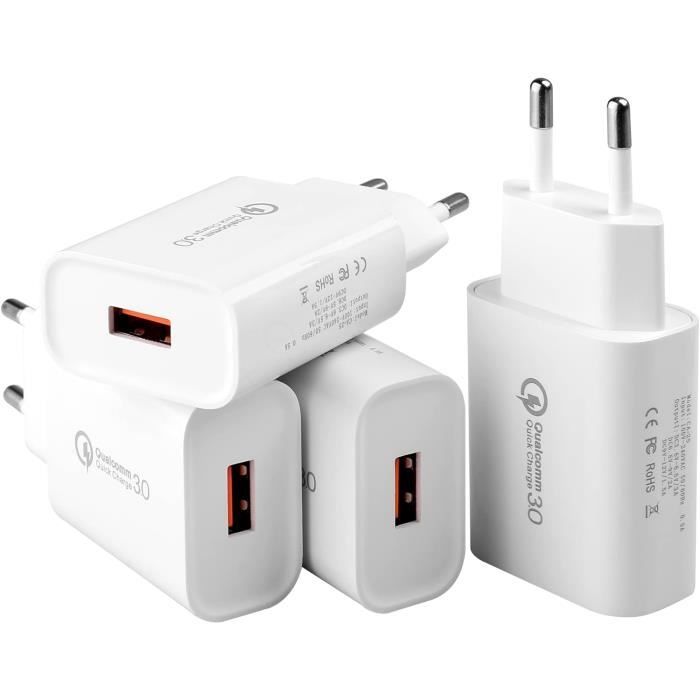 Chargeur Maerknon 4 ports 60W - Chargeur PD / Quick Charge 3.0
