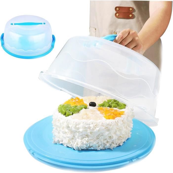 Boîte à gâteau ronde en plastique main image 0