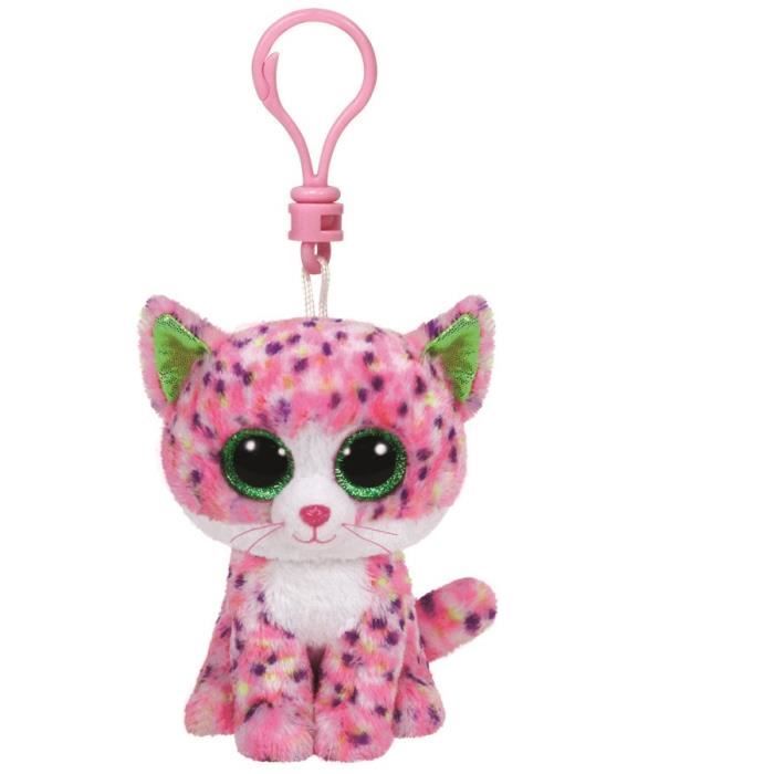 peluche ty chat rose