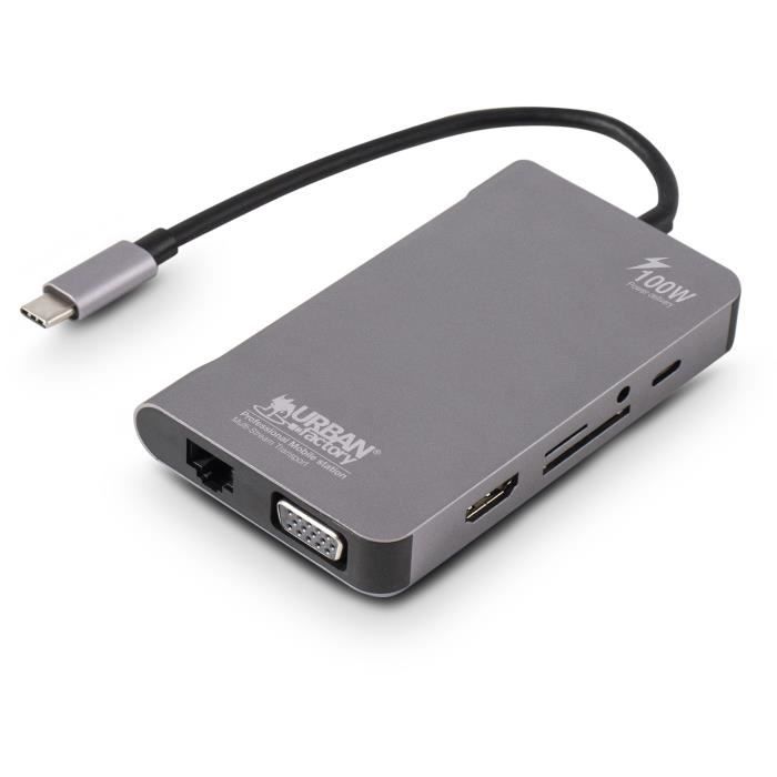 Urban Factory TCM02UF station d'accueil USB 3.2 Gen 1 3.1 Gen 1 Type C Neuf - vue 4