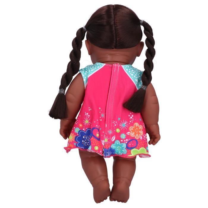 VGEBY Poupée mignonne Exquise poupée fille noire africaine réaliste enfants  jouets poupee Q12-011 jupe contrastée bleu rose rose - Cdiscount Jeux -  Jouets