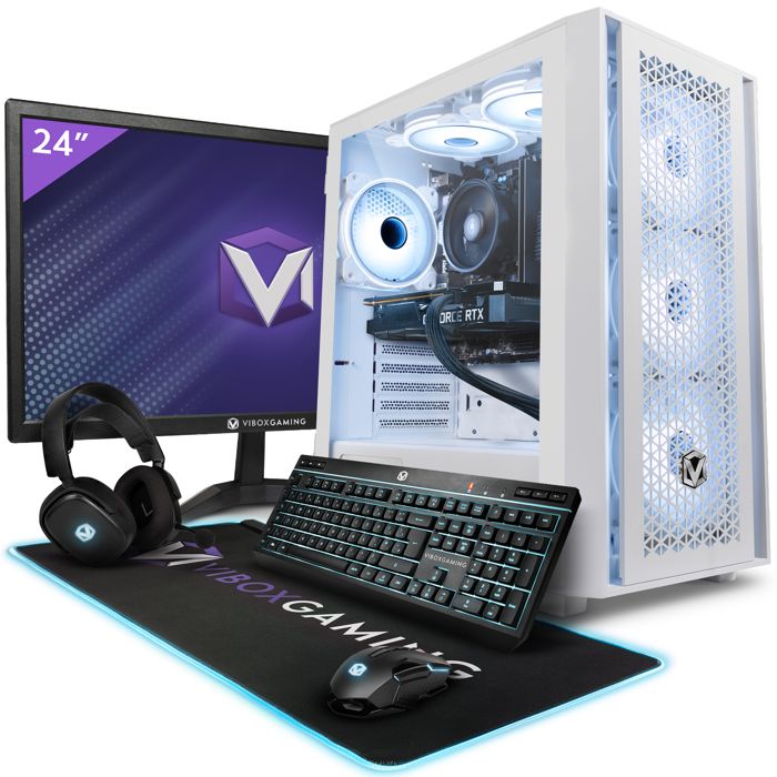 Vibox V-109 PC Gamer – 23 Écran – AMD Ryzen 5 5500 – RTX 4060 OC 8Go – 16Go RAM – 1To SSD – Win11 – WiFi