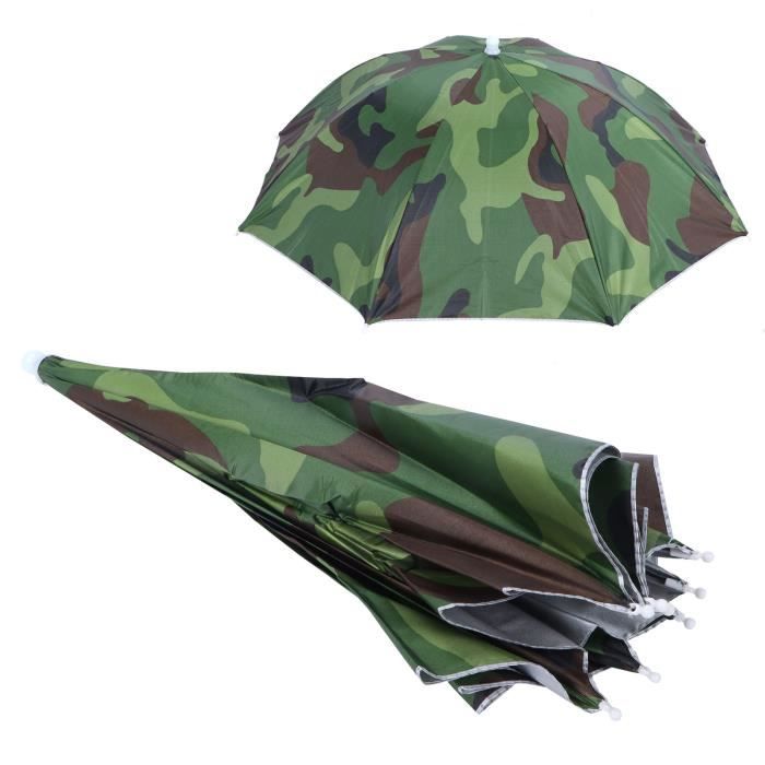 Chapeau Parapluie De Pêche - Léger, Mains Libres, Anti-UV Et Étanche