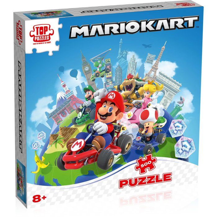 Puzzle - WINNING MOVES - Mario Kart Autour du Monde - 500 pièces - Dès 8 ans
